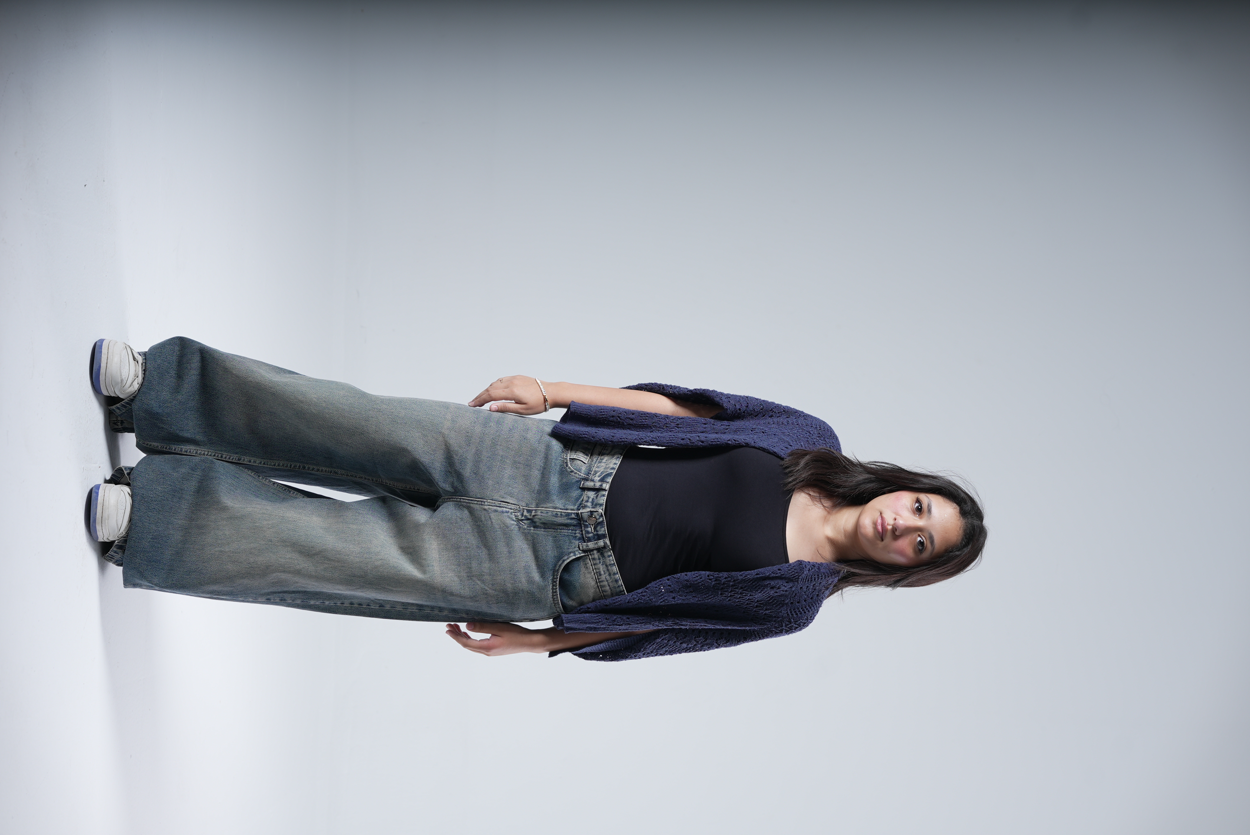 Dirty Beige Double Wide Leg Jeans