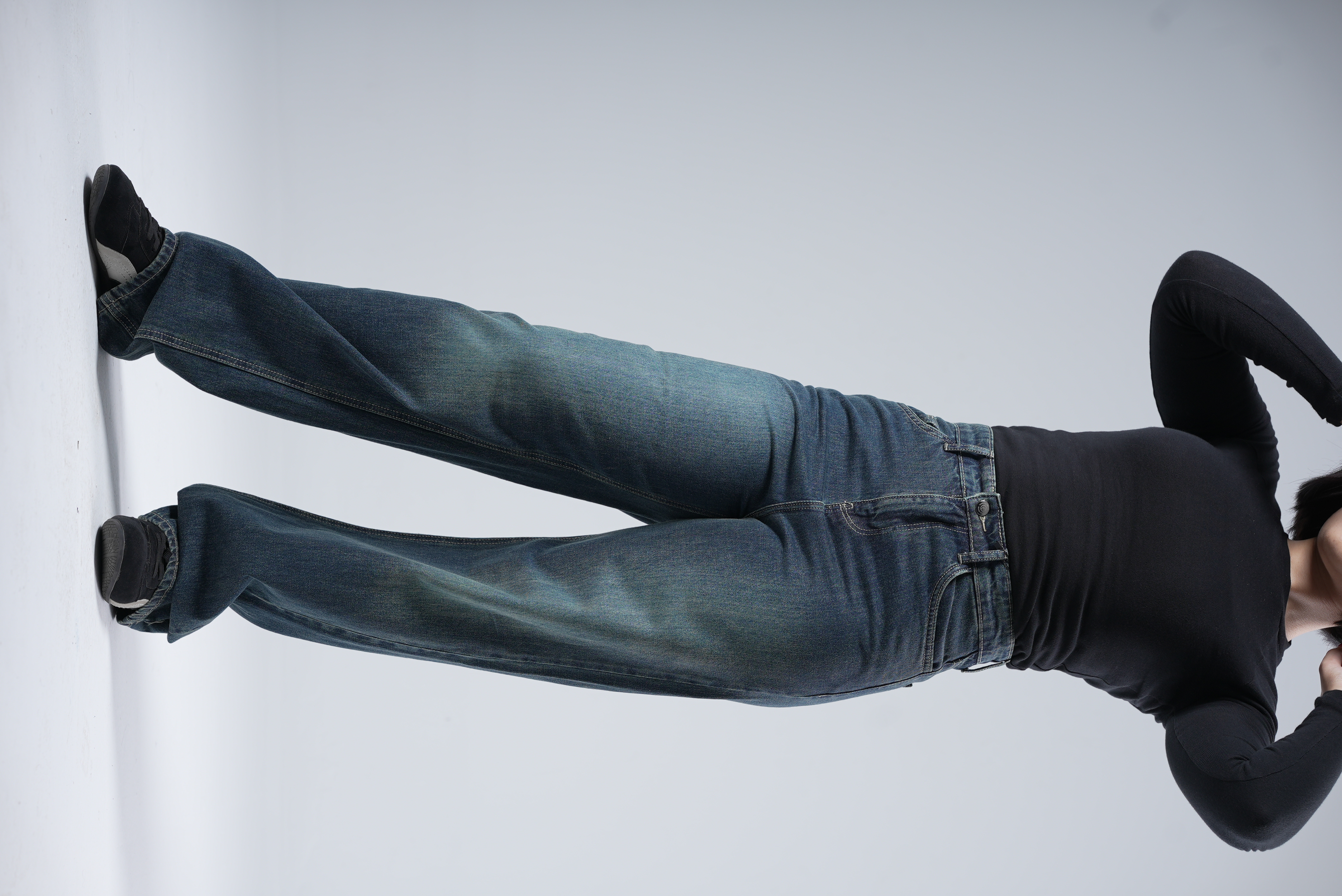Dark Dirty Olive Wide Leg Jeans